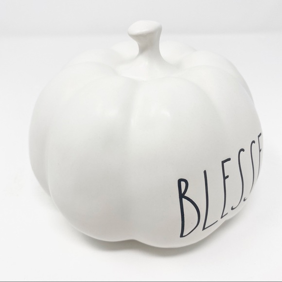 *SOLD* MINI Rae Dunn LL BLESSED Ceramic Pumpkin - Picture 2 of 5